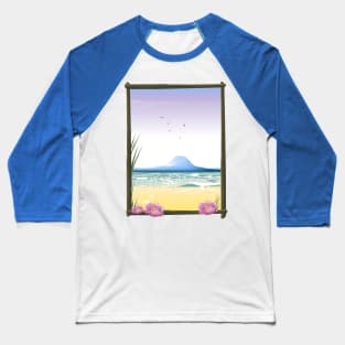 Tropical beach Baseball T-Shirt